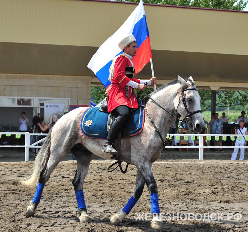 Начало выступления Кремлевского конного взвода