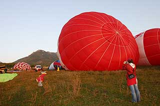 Старт воздушных шаров в окрестностях Железноводска